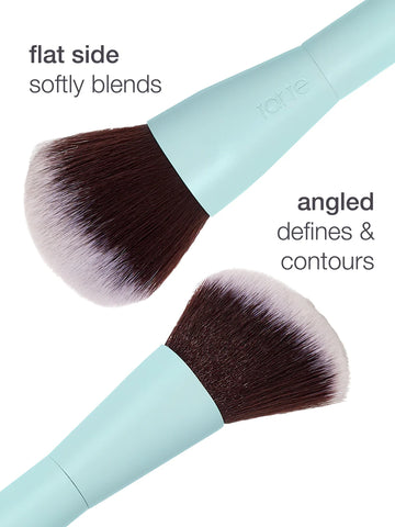 double ended cream face brush