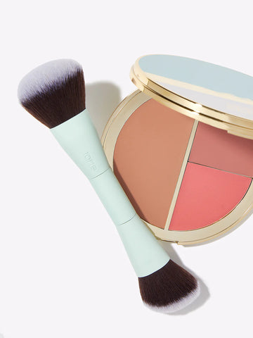 double ended cream face brush