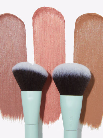 double ended cream face brush